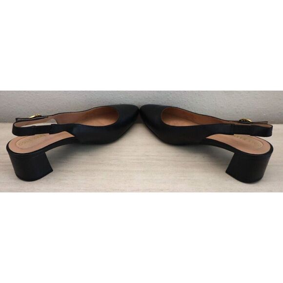 Cole Haan W27715 Women's 5.5B Black Leather The Go-To Slingback Pump 45MM - Picture 8 of 9